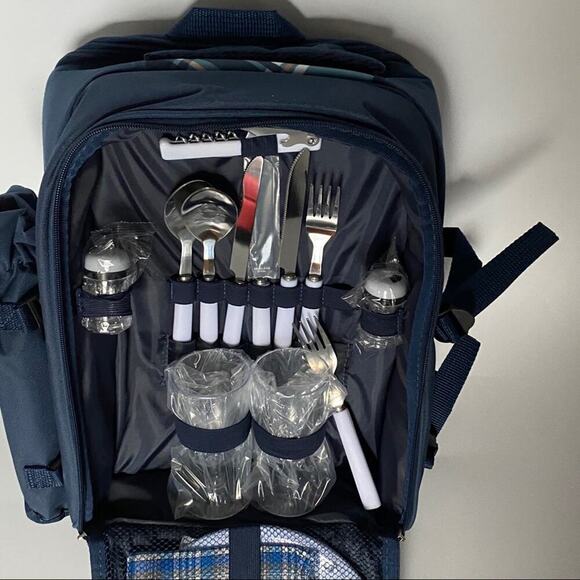 Apollo walker Picnic Backpack Bag for 2 Person with Cooler Compartment - Picture 13 of 15